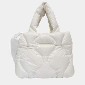 Miu Miu White Nylon Quilting Shoulder Bag