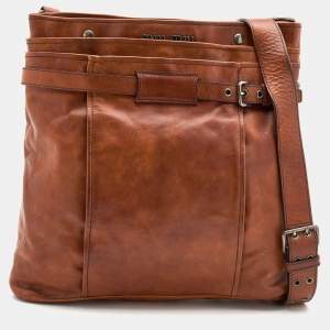 Miu Miu Brown Leather Shoulder Bag
