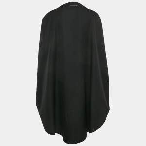 MM6 Maison Margiela Black Wool Blend Gabardine Midi Dress One Size 