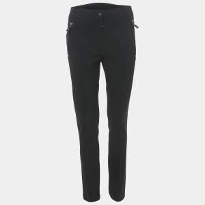 Moncler Grenoble Black Gabardine Trousers M