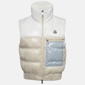 Moncler Beige Nylon Down Criel Vest M