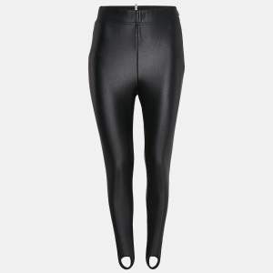 Moncler Black Jersey Stirrup Sweatpants M