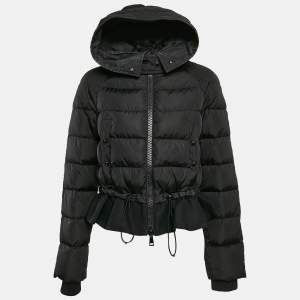 Moncler Black Nylon Puffer Down Jacket S