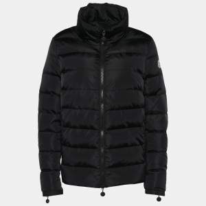 Moncler Black Ruffled Sleeve Puffer Down Jacket M/L