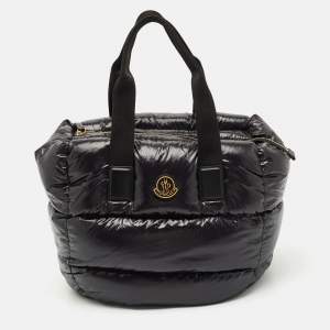 Moncler Black Nylon Water-Repellent Caradoc Tote