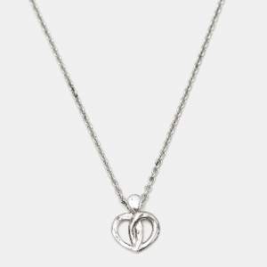 مملوكة مسبقًا Montblanc Emblem Coeur de Petals Sterling Silver Necklace