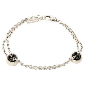 Montblanc Profile Collection Black Ceramic Silver Wish Bracelet