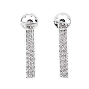 Montblanc Caress of a Star Silver Tassel Earrings