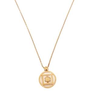 Montblanc Terre et Ciel Mother of Pearl 18K Rose Gold Pendant Necklace