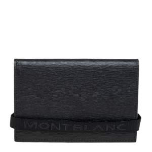 Montblanc Black Leather Business Card Holder
