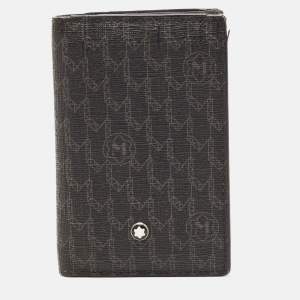 Montblanc Black Signature Coated Canvas Card Holder