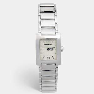 Montblanc White Stainless Steel Profile 7047 Women's Wristwatch 23 mm