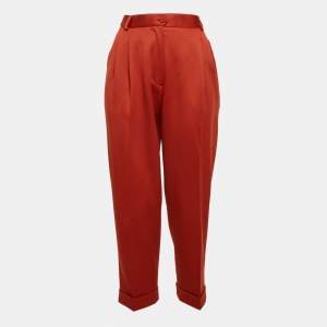Moschino Cheap and Chic Vintage Wool High-Rise Tapered Trousers M
