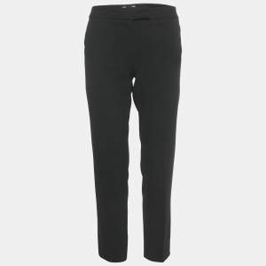 Moschino Cheap and Chic Black Crepe Formal Trousers S