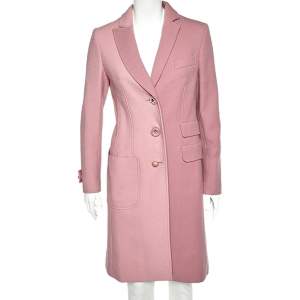 Moschino Cheap and Chic Pink Wool Long Coat M