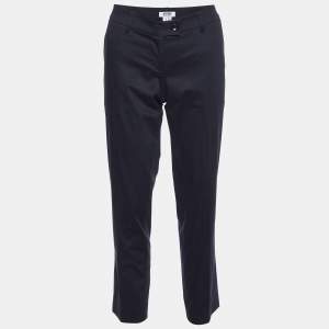 Moschino Cheap and Chic Black Cotton Tailored Trousers M