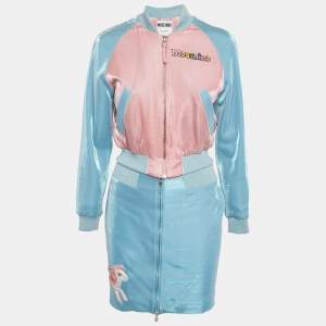 Pre Owned طقم تطبيق وحيد القرن لاميه وردي موسكينو كوتور صغير الحجم