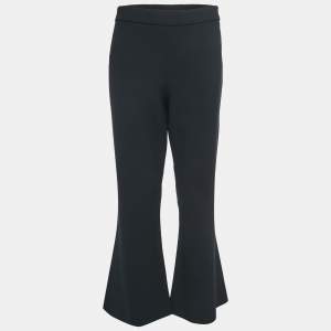 Moschino Couture Black Crepe Flared Pants L