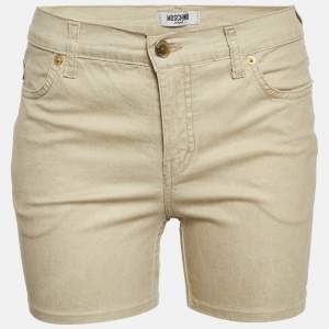 Pre Owned شورت مو5ش1نو مو5ش1نو جينز قطن ذهبي مطاطي بقياس متوسط