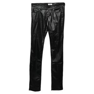 بنطلون موسكينو جينز خامة صناعية أسود مقاس صغير - سمول