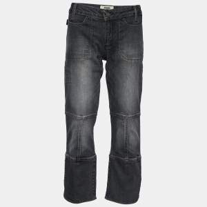 Moschino Jeans Dark Grey Denim Butterfly Back Detail Jeans L