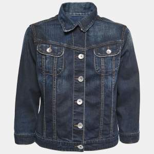 Moschino Jeans Blue Denim Jacket L