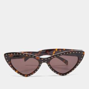 Moschino Dark Brown Tortoise Print MOS006/S Cat Eye Sunglasses