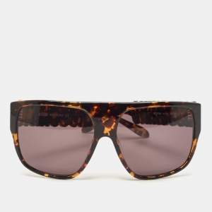Moschino Tortoise Brown Classic Logo Square Sunglasses 