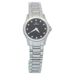 Movado Black Stainless Steel Museum 84 E4 1849 Women's Wristwatch 26mm