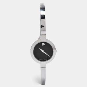 Movado Black Stainless Steel Bela 0606595 Women's Wristwatch 25 mm