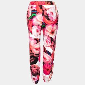 MSGM Multicolor Printed Cotton Track Pants S