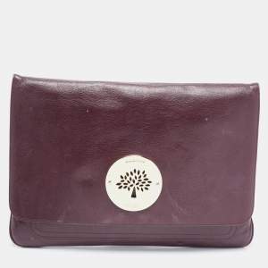 Mulberry Purple Leather Daria Laptop Case