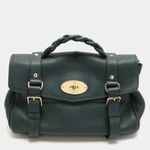 Mulberry Green Leather Alexa Shoulder Bag