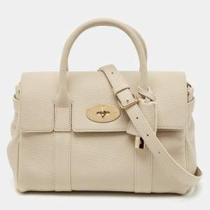 Mulberry Ivory White Leather Small Bayswater Satchel