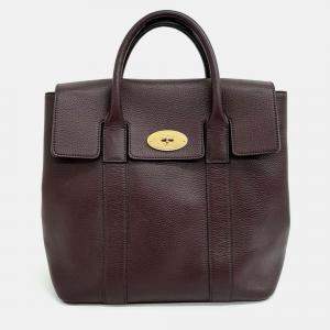 Pre Owned Mulberry Bayswater Burgundy Leather Backpack