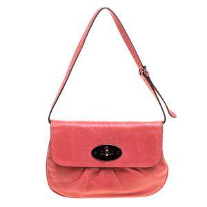 Mulberry Pink Pleated Leather Joelle Pochette