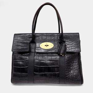 Pre Owned Mulberry Black Leather Bayswater