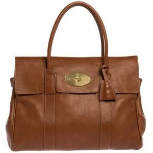 Mulberry Tan Leather Bayswater Satchel
