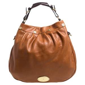 Pre Owned Mulberry Brown Pebbled Leather Mitzy Hobo
