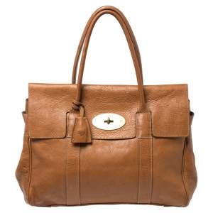 Pre Owned Mulberry Tan Leather Bayswater Satchel