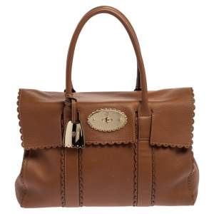 Mulberry Brown Scalloped Leather Bayswater Satchel