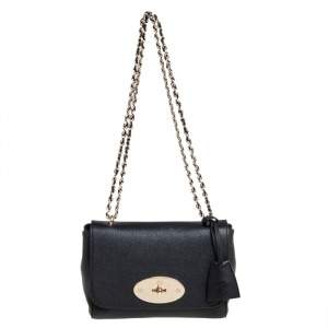 Pre Owned Mulberry Black Leather Lily Shoulder Bag