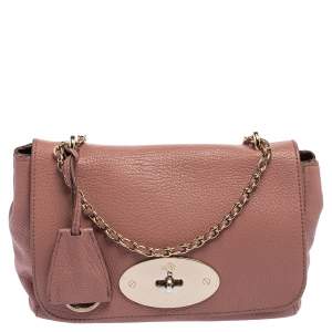 Mulberry Pale Pink Leather Small Lily Shoulder Bag