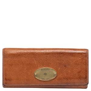 Mulberry Brown Leather Continental Wallet
