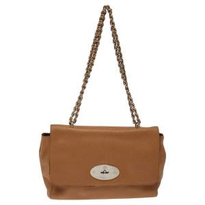 Mulberry Tan Leather Medium Lily Shoulder Bag