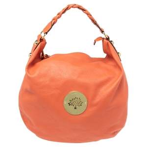 Mulberry Orange Leather Large Daria Hobo