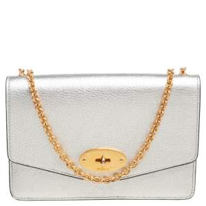 Mulberry Pale Gold Leather Small Darley Shoulder Bag