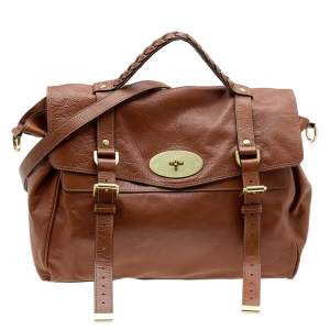 Mulberry Brown Leather Alexa Satchel