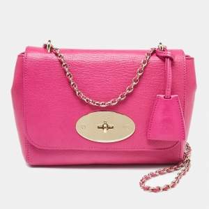 Mulberry Fuchsia Leather Small Lily Shoulder Bag