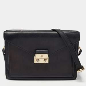 Mulberry Black Leather Kensel Shoulder Bag